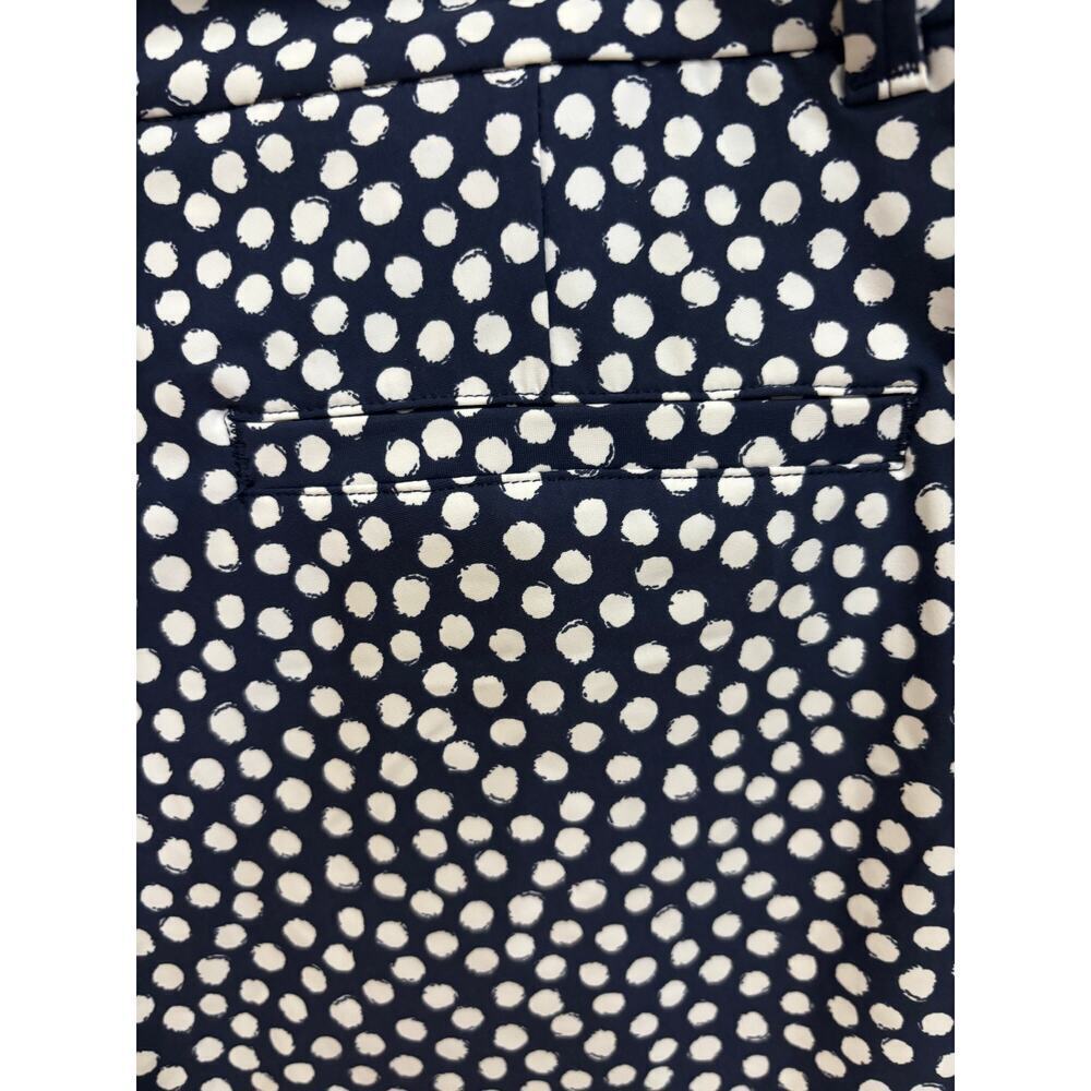 SPANX Women's Shorts Small Navy Blue White Polka Dot Pull On Stretch Comfort NWT - Picture 5 of 7